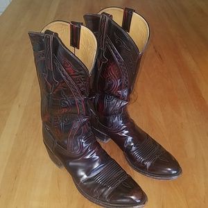 LUCCHESE leather cowboy boots👢